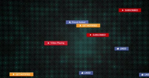 Pointer clicking label, UI spawning badges that drift, cluster, then fade, 스톡 동영상 327803351