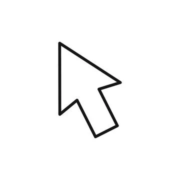 Pointer Cursor Icon Ideal for Digital Navigation and Interfaces Illustrazione stock