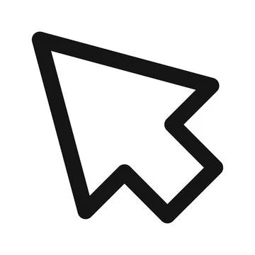 Pointer Cursor Icon Ideal for Digital Navigation and Interfaces イラスト素材