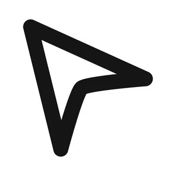 Pointer Cursor Icon Ideal for Digital Navigation and Interfaces Stock Illustration