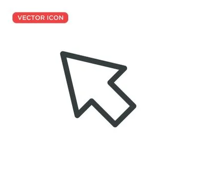 Pointer Cursor Icon Vector Illustration Design Stock Illustration