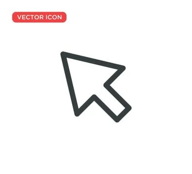 Pointer Cursor Icon Vector Illustration Design Illustrazione stock