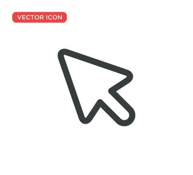 Pointer Cursor Icon Vector Illustration Design Stock Illustration