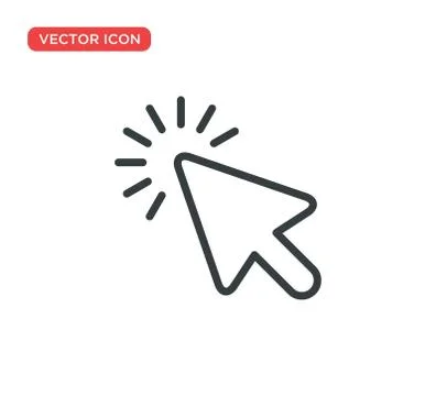Pointer Cursor Icon Vector Illustration Design Illustrazione stock