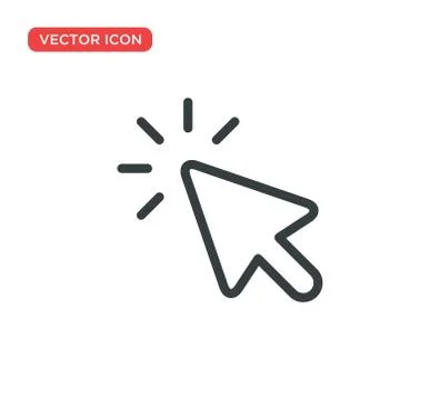 Pointer Cursor Icon Vector Illustration Design Stock Illustration