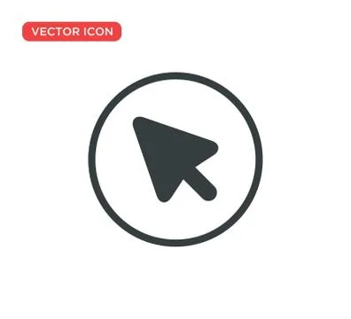 Pointer Cursor Icon Vector Illustration Design Stock Illustration