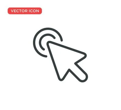 Pointer Cursor Icon Vector Illustration Design Stock Illustration