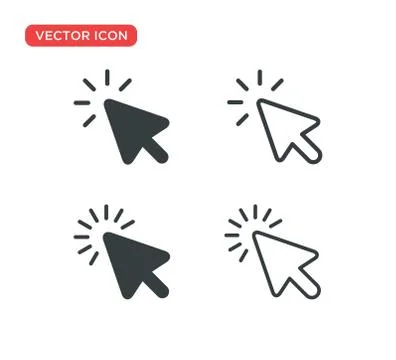 Pointer Cursor Icon Vector Illustration Design Stock Illustration
