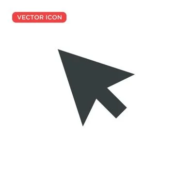 Pointer Cursor Icon Vector Illustration Design Stock Illustration
