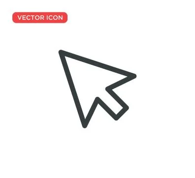 Pointer Cursor Icon Vector Illustration Design Stock Illustration