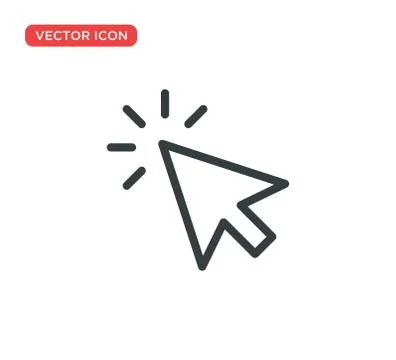 Pointer Cursor Icon Vector Illustration Design Stock Illustration
