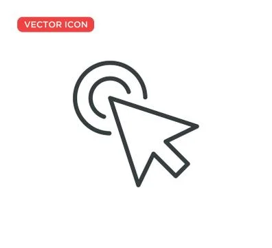Pointer Cursor Icon Vector Illustration Design Stock Illustration