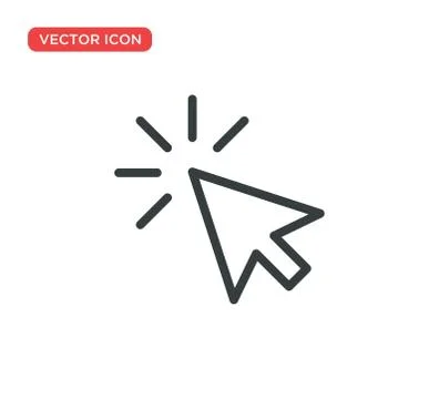 Pointer Cursor Icon Vector Illustration Design Stock Illustration