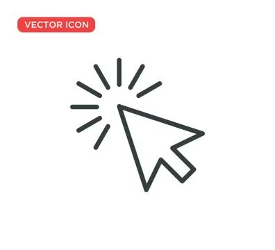 Pointer Cursor Icon Vector Illustration Design Stock Illustration