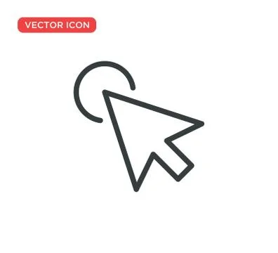 Pointer Cursor Icon Vector Illustration Design Stock Illustration