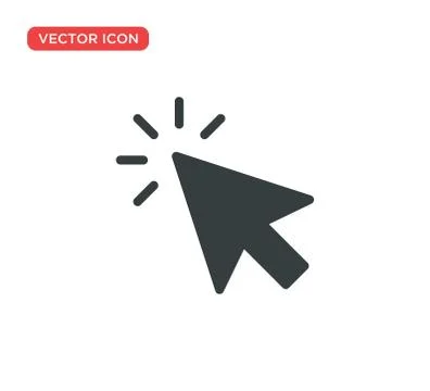 Pointer Cursor Icon Vector Illustration Design 스톡 일러스트