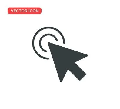 Pointer Cursor Icon Vector Illustration Design Stock Illustration
