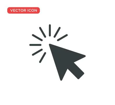 Pointer Cursor Icon Vector Illustration Design Stock Illustration