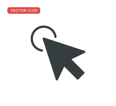 Pointer Cursor Icon Vector Illustration Design Stock Illustration