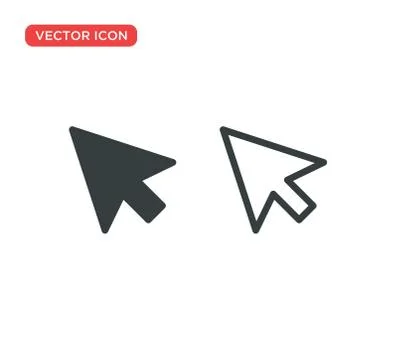 Pointer Cursor Icon Vector Illustration Design Stock Illustration
