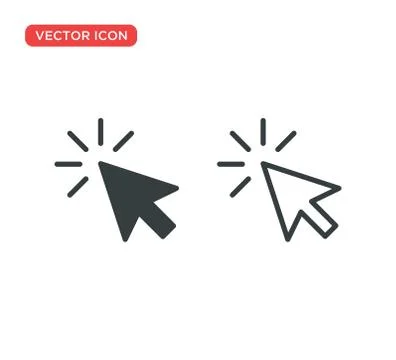 Pointer Cursor Icon Vector Illustration Design Stock Illustration