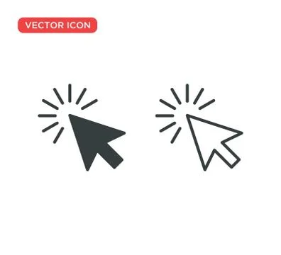 Pointer Cursor Icon Vector Illustration Design Stock Illustration