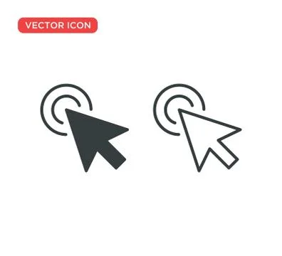 Pointer Cursor Icon Vector Illustration Design Stock Illustration