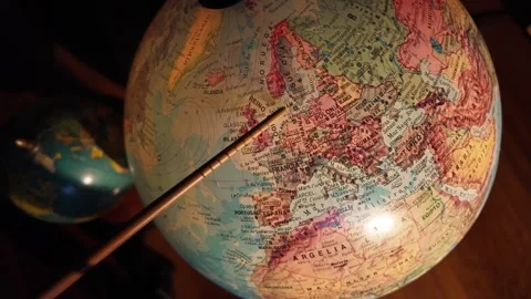 Pointer On Denmark Map Stock Footage 334735101