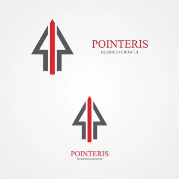 Pointer design logo Stockillustratie