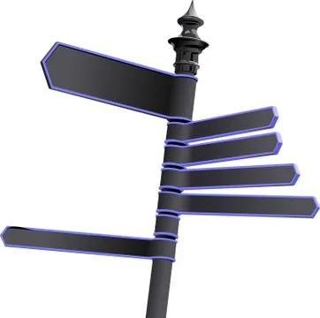 Pointer in different directions Stock Illustration