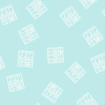 Pointer direction line vector seamless pattern 库存插图