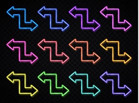 Pointer direction symbol. Retro design elements. Stock Illustration