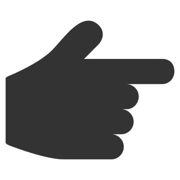 Pointer Finger Flat Vector Icon Stock Illustration