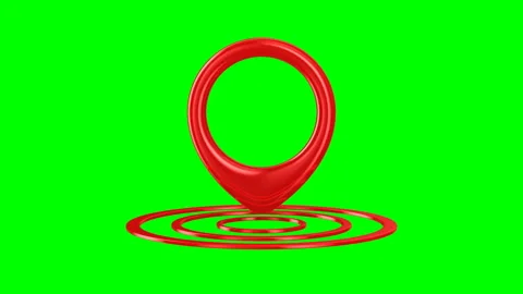 Pointer on green background. Isolated 3D render Stock Footage 133417788