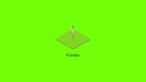 Pointer icon animation Video stock 156457827