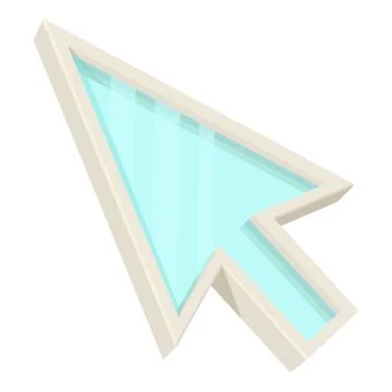 Pointer icon, cartoon style Stock Illustration