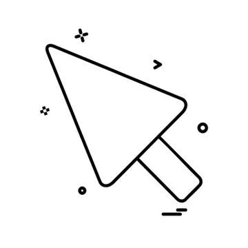 Pointer icon design vector Stock Illustration