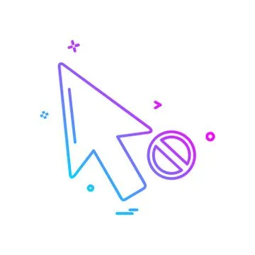 Pointer icon design vector Illustrazione stock