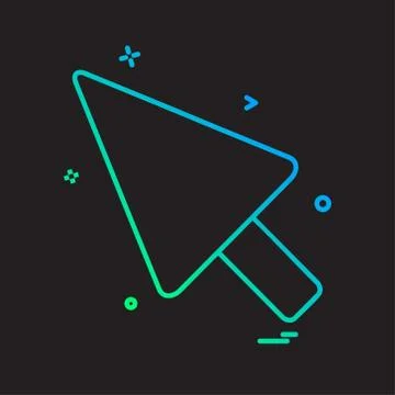 Pointer icon design vector Stock Illustration