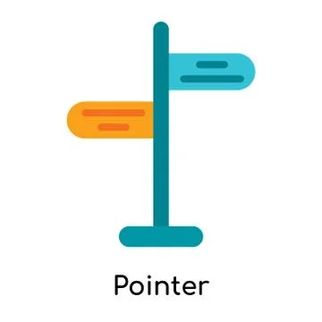 Pointer icon isolated on white background Free Stock Illustration