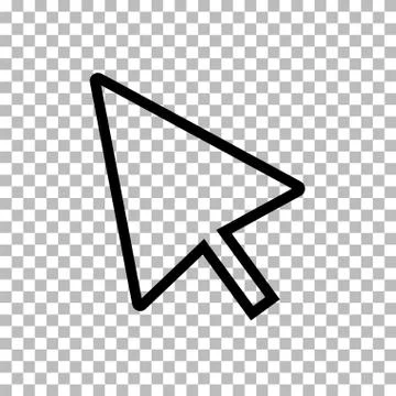 Pointer icon on transparent background. cursor sign. mouse cursor symbol. イラスト素材
