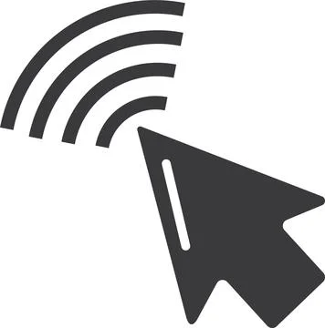 Pointer Icon Vector. Clicking Arrow, Mouse Cursor Symbol. Illustrazione stock