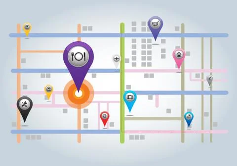 Pointer icons. Stock Illustration