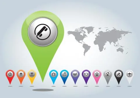 Pointer icons. Stock Illustration