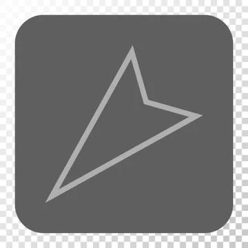 Pointer Left Down Rounded Square Button Stock Illustration
