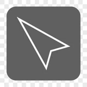 Pointer Left Up Rounded Square Button イラスト素材