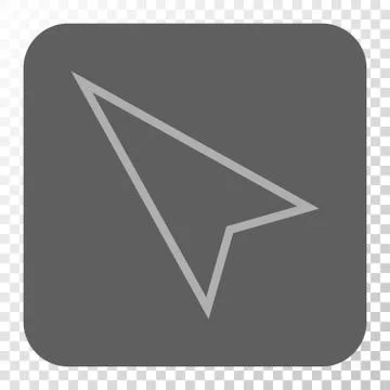 Pointer Left Up Rounded Square Button イラスト素材