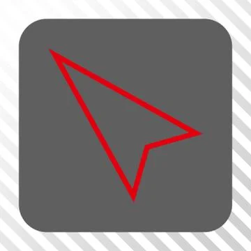 Pointer Left Up Rounded Square Button イラスト素材