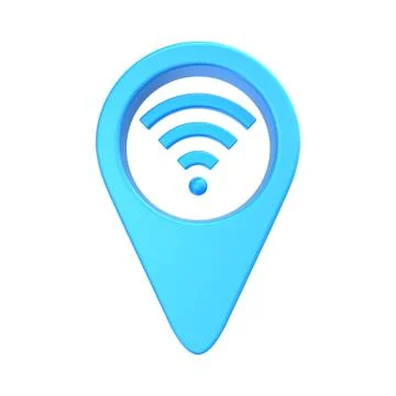 Pointer location wi-fi Stock Illustration