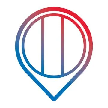 Pointer map flag french paris location Stock Illustration